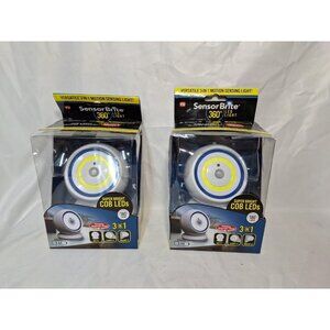 2 Sensor Brite 360 LED Motion Activated Light for Night Use with 360° Swivel NOP